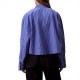 CALVIN KLEIN YD STRIPE BOXY CROPPED SHIRT