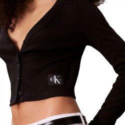 CALVIN KLEIN A-LS WVN LBL 2X2 CTT ΓΥΝΑΙΚΕΙΟ