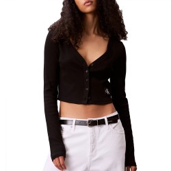 CALVIN KLEIN A-LS WVN LBL 2X2 CTT ΓΥΝΑΙΚΕΙΟ