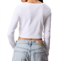 CALVIN KLEIN A-LS WVN LBL 2X2 CTT ΓΥΝΑΙΚΕΙΟ