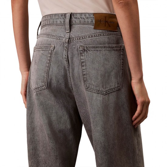 CALVIN KLEIN LOW RISE BAGGY GREY DOVE DENIM WOMAN