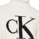 CALVIN KLEIN BLOWN UP CK LOOSE SWEATER CONTR