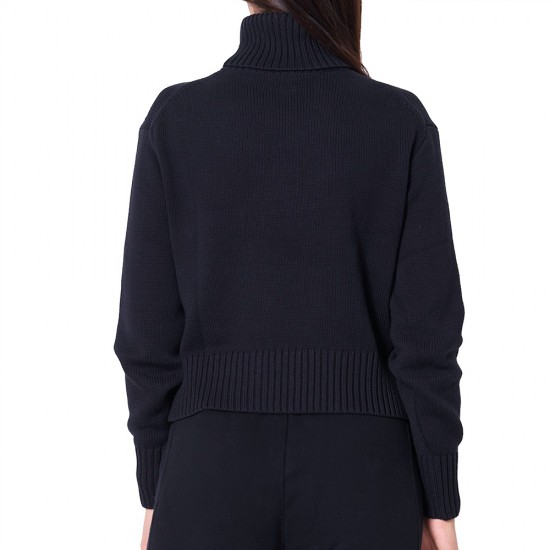 CALVIN KLEIN BLOWN UP CK LOOSE SWEATER CONTR