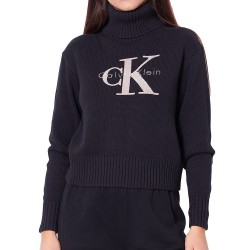 CALVIN KLEIN BLOWN UP CK LOOSE SWEATER CONTR