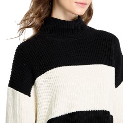 CALVIN KLEIN CHUNKY LOOSE HIGH NECK SWEATER