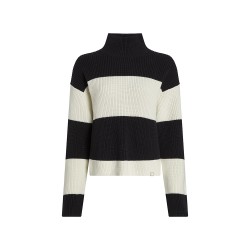 CALVIN KLEIN CHUNKY LOOSE HIGH NECK SWEATER