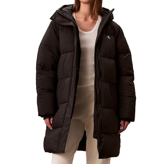 CALVIN KLEIN BELTED MIDWEIGHT LONG PUFFER