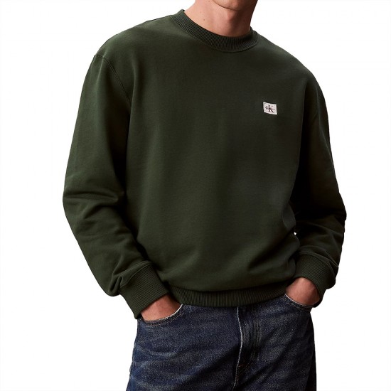 CALVIN KLEIN LS EU BADGE 350TERRY CN SWTSHR ΑΝΔΡΑΣ