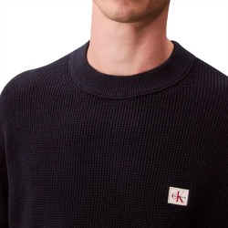 CALVIN KLEIN LS EZ COTTON WAFFLE CRWNK SWTR ΑΝΔΡΑΣ