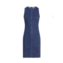 CALVIN KLEIN MINI COLUMN DENIM DRESS