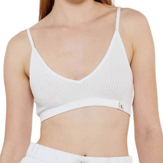 CALVIN KLEIN WAFFLE TEXTURE BRALETTE TOP CALVIN KLEIN WAFFLE TEXTURE BRALETTE TOP