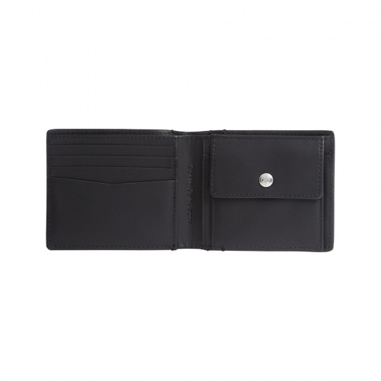 CALVIN KLEIN LOGO EMBOSS BIFOLD W/COIN CALVIN KLEIN LOGO EMBOSS BIFOLD W/COIN