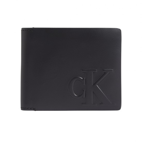 CALVIN KLEIN LOGO EMBOSS BIFOLD W/COIN CALVIN KLEIN LOGO EMBOSS BIFOLD W/COIN