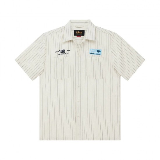 DEUS FORECOURT STRIPE SHIRT SS