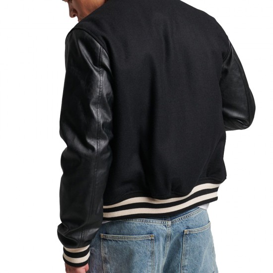D2 OVIN COLLEGE VARSITY BOMBER JACKET ΜΠΟΥΦΑΝ ΑΝΔΡ D2 OVIN COLLEGE VARSITY BOMBER JACKET ΜΠΟΥΦΑΝ ΑΝΔΡ