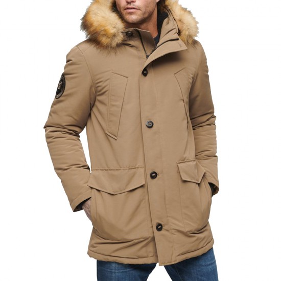 D3 OVIN EVEREST FAUX FUR HOODED PARKA ΜΠΟΥΦΑΝ ΑΝΔΡ D3 OVIN EVEREST FAUX FUR HOODED PARKA ΜΠΟΥΦΑΝ ΑΝΔΡ
