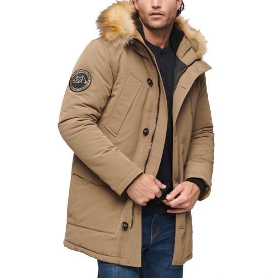 D3 OVIN EVEREST FAUX FUR HOODED PARKA ΜΠΟΥΦΑΝ ΑΝΔΡ D3 OVIN EVEREST FAUX FUR HOODED PARKA ΜΠΟΥΦΑΝ ΑΝΔΡ