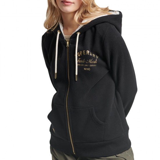 LUXE METALLIC LOGO ZIPHOOD ΦΟΥΤΕΡ ΓΥΝΑΙΚΕΙΟ LUXE METALLIC LOGO ZIPHOOD ΦΟΥΤΕΡ ΓΥΝΑΙΚΕΙΟ
