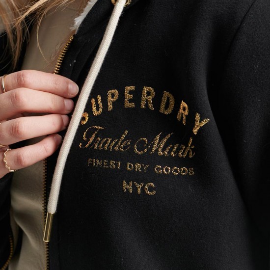 LUXE METALLIC LOGO ZIPHOOD ΦΟΥΤΕΡ ΓΥΝΑΙΚΕΙΟ LUXE METALLIC LOGO ZIPHOOD ΦΟΥΤΕΡ ΓΥΝΑΙΚΕΙΟ