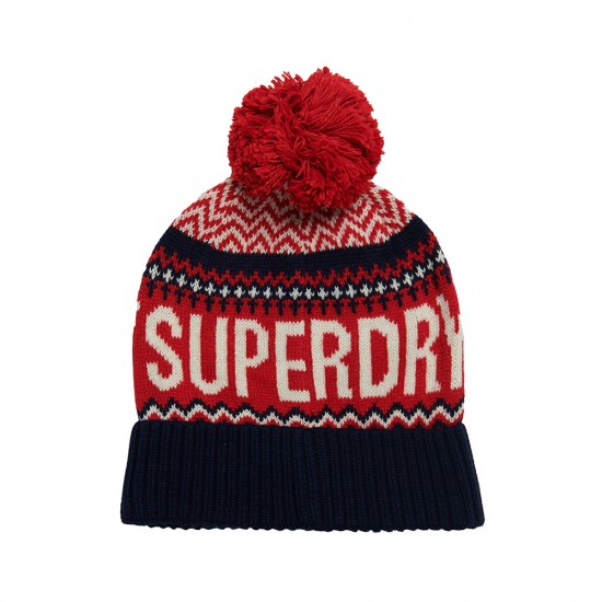 D4 SDRY FAIRISLE BEANIE HAT ΑΞΕΣΟΥΑΡ ΓΥΝΑΙΚΕΙΟ D4 SDRY FAIRISLE BEANIE HAT ΑΞΕΣΟΥΑΡ ΓΥΝΑΙΚΕΙΟ