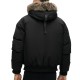 D2 OVIN EVEREST FAUX FUR BOMBER JACKET ΜΠΟΥΦΑΝ ΑΝΔ