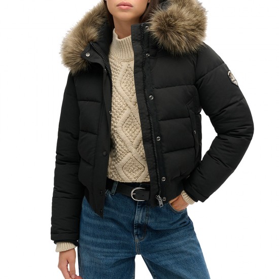 D2 OVIN EVEREST HOODED BOMBER JKT ΜΠΟΥΦΑΝ ΓΥΝΑΙΚΕΙ