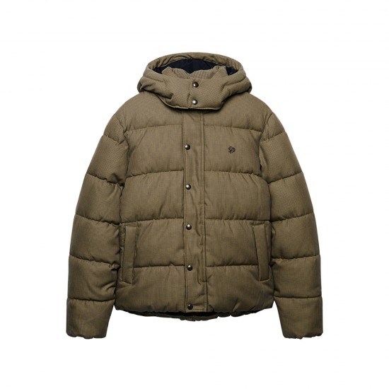 PREMIUM HOOD CHECK PUFFER JKT ΜΠΟΥΦΑΝ ΑΝΔΡΙΚΟ PREMIUM HOOD CHECK PUFFER JKT ΜΠΟΥΦΑΝ ΑΝΔΡΙΚΟ