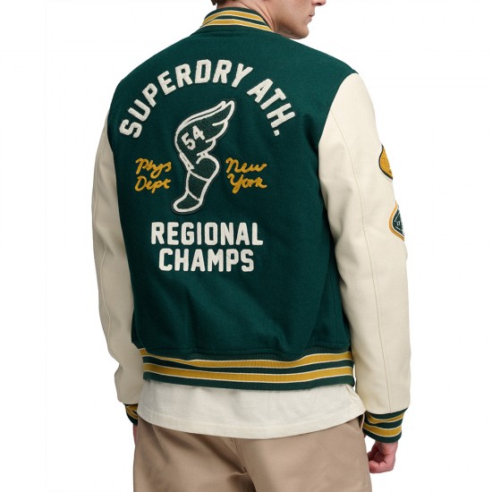VINTAGE PATCHED VARSITY JKT ΜΠΟΥΦΑΝ ΑΝΔΡΙΚΟ