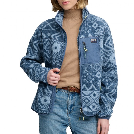 OUTDOOR PRINTED ZIP FLEECE ΦΟΥΤΕΡ ΓΥΝΑΙΚΕΙΟ