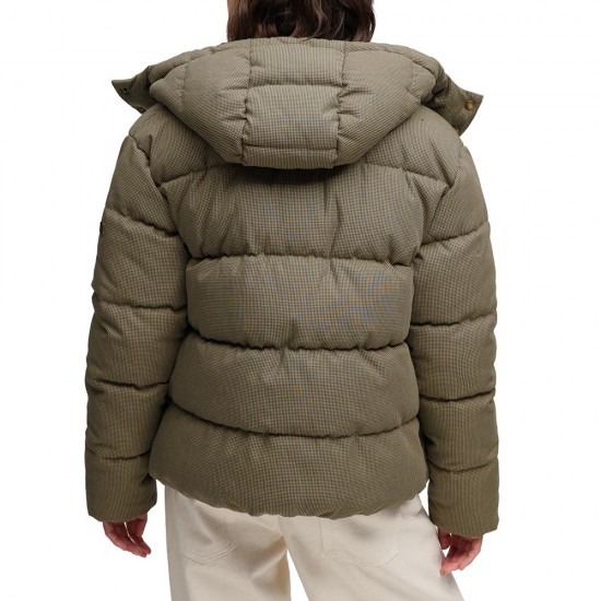 PREMIUM HOOD CHECK PUFFER JKT ΦΟΥΤΕΡ ΓΥΝΑΙΚΕΙΟ