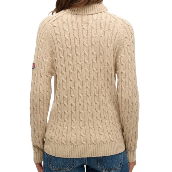 SLOUCHY CABLE ROLL NECK ΟΛΟΣΩΜΗ ΦΟΡΜΑ ΓΥΝΑΙΚΕΙΟ