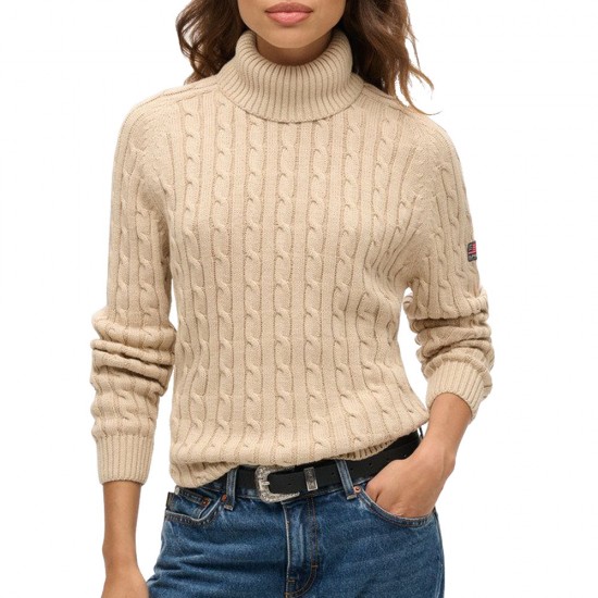 SLOUCHY CABLE ROLL NECK ΟΛΟΣΩΜΗ ΦΟΡΜΑ ΓΥΝΑΙΚΕΙΟ