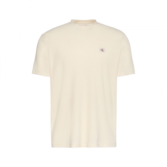 CALVIN KLEIN SS WAFFLE BADGE CREWNK TEE ΑΝΔΡΑΣ