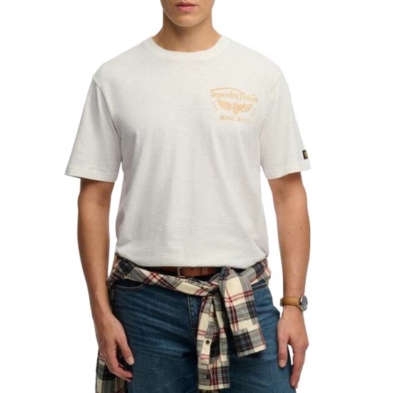 D3 OVIN HERITAGE BIKER LOOSE TEE ΜΠΛΟΥΖΑ ΑΝΔΡΙΚΟ