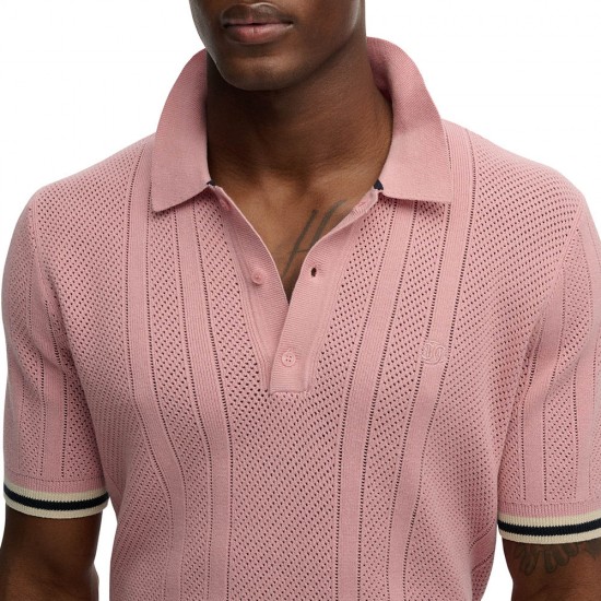 D2 STUD KNITTED TEXTURE S/S POLO ΜΠΛΟΥΖΑ ΑΝΔΡΙΚΟ D2 STUD KNITTED TEXTURE S/S POLO ΜΠΛΟΥΖΑ ΑΝΔΡΙΚΟ
