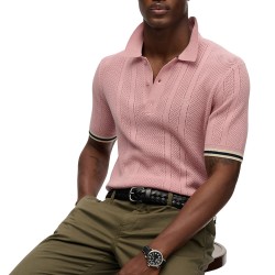 D2 STUD KNITTED TEXTURE S/S POLO ΜΠΛΟΥΖΑ ΑΝΔΡΙΚΟ