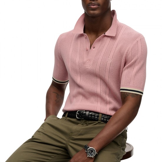 D2 STUD KNITTED TEXTURE S/S POLO ΜΠΛΟΥΖΑ ΑΝΔΡΙΚΟ D2 STUD KNITTED TEXTURE S/S POLO ΜΠΛΟΥΖΑ ΑΝΔΡΙΚΟ