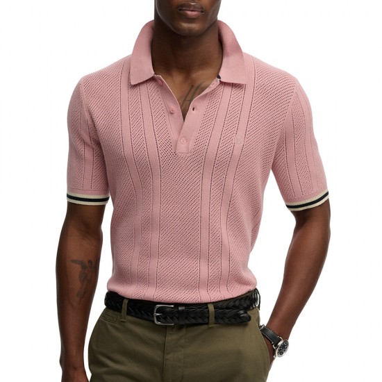 D2 STUD KNITTED TEXTURE S/S POLO ΜΠΛΟΥΖΑ ΑΝΔΡΙΚΟ D2 STUD KNITTED TEXTURE S/S POLO ΜΠΛΟΥΖΑ ΑΝΔΡΙΚΟ