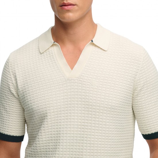 D2 STUD JOHNNY COLLAR KNITTED POLO ΜΠΛΟΥΖΑ ΑΝΔΡΙΚΟ