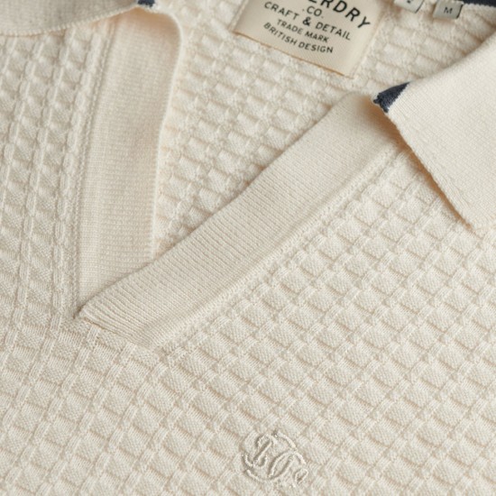 D2 STUD JOHNNY COLLAR KNITTED POLO ΜΠΛΟΥΖΑ ΑΝΔΡΙΚΟ