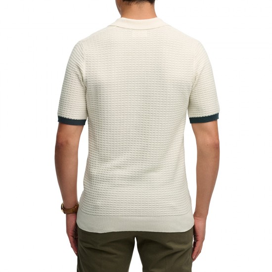 D2 STUD JOHNNY COLLAR KNITTED POLO ΜΠΛΟΥΖΑ ΑΝΔΡΙΚΟ