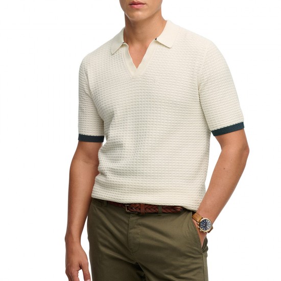 D2 STUD JOHNNY COLLAR KNITTED POLO ΜΠΛΟΥΖΑ ΑΝΔΡΙΚΟ