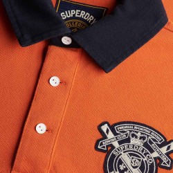 D1 OVIN VINTAGE PIQUE RUGBY POLO ΜΠΛΟΥΖΑ ΑΝΔΡΙΚΟ