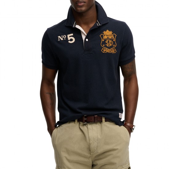 D1 DOUBLE EMBLEM JERSEY SS RUGBY ΜΠΛΟΥΖΑ ΑΝΔΡΙΚΟ