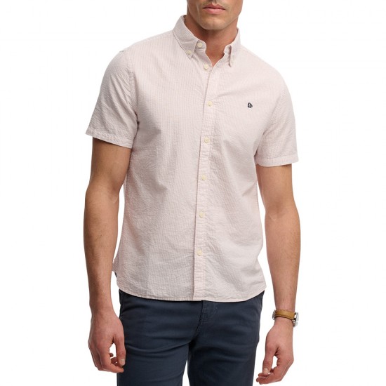 D4 STUD CLASSIC SEERSUCKER S/S SHIRT ΠΟΥΚΑΜΙΣΟ ΑΝΔ