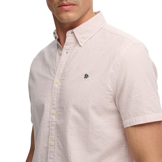 D4 STUD CLASSIC SEERSUCKER S/S SHIRT ΠΟΥΚΑΜΙΣΟ ΑΝΔ