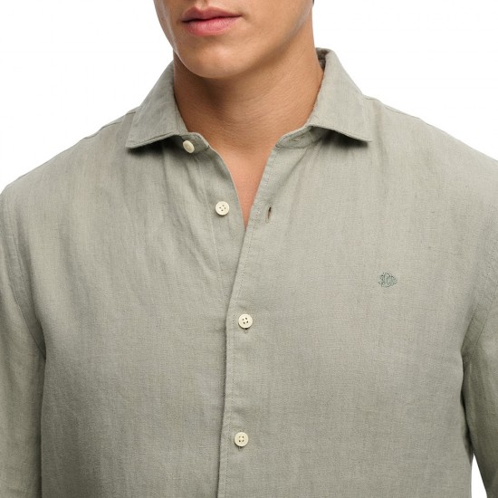 D2 STUD RIVIERA L/S LINEN SHIRT ΠΟΥΚΑΜΙΣΟ ΑΝΔΡΙΚΟ D2 STUD RIVIERA L/S LINEN SHIRT ΠΟΥΚΑΜΙΣΟ ΑΝΔΡΙΚΟ