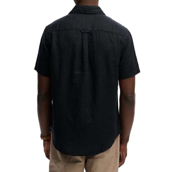 D3 STUD RIVIERA S/S LINEN SHIRT ΠΟΥΚΑΜΙΣΟ ΑΝΔΡΙΚΟ