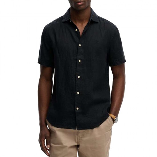 D3 STUD RIVIERA S/S LINEN SHIRT ΠΟΥΚΑΜΙΣΟ ΑΝΔΡΙΚΟ