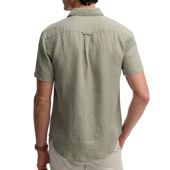 D3 STUD RIVIERA S/S LINEN SHIRT ΠΟΥΚΑΜΙΣΟ ΑΝΔΡΙΚΟ